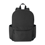 Mochila urbana hidrófuga com compartimento para portátil 15,6” 16 L cor preto segunda vista frontal
