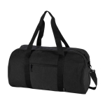 Saco de viagem impermeável de lona reciclada com bolso frontal 40 L cor preto