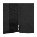 Saco de viagem impermeável de lona reciclada com bolso frontal 40 L cor preto vista detalhe 1