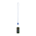 Lanyard para smartphone com cabo 5 em 1 incluído e ligações USB cor azul real segunda vista