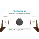 Localizador ecológico com Bluetooth e aviso de perda e som 100 dB cor preto quarta vista