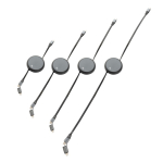 Cabo retráctil de alumínio reciclado 2 em 1 de carga e dados 240 W cor preto segunda vista