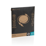 Cabo retráctil de alumínio reciclado 2 em 1 de carga e dados 240 W cor preto segunda vista com caixa