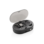 Conjunto ecológico de cabos de carga retrácteis com várias saídas 60 W cor preto segunda vista