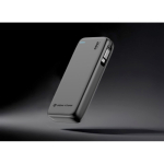 Powerbank ecológico com cabo retráctil 45 W 20 000 mAh cor preto vista de ambiente