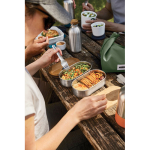 Conjunto de lancheiras herméticas com tampa plana Black & Blum 1 L cor cinzento vista de ambiente 4