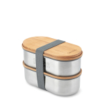 Conjunto de lancheiras herméticas com tampa plana Black & Blum 1 L cor cinzento vista principal