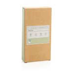 Ventoinha de secretária recarregável com 3 velocidades 5 W 1200 mAh cor preto segunda vista com caixa