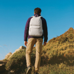 Mochila fecho de correr convertível antirroubo e capacidade 22 L 16” cor cinzento