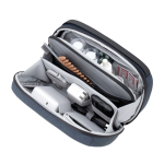 Estojo de viagem com abertura em concha e capacidade 2,5 L 8” cor azul-marinho vista décima quarta