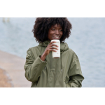 Copo térmico de plástico reciclado com tampa 360° Topl 350 ml cor branco vista de ambiente