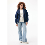 Casaco unissex medium fit, fecho de correr e forro 95 g/m² Iqoniq Odin cor azul-marinho