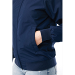 Casaco unissex medium fit, fecho de correr e forro 95 g/m² Iqoniq Odin cor azul-marinho