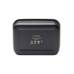 Lancheira de aço inoxidável reciclado com fita elástica 750 ml cor preto sétima vista