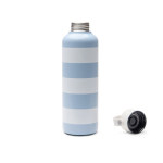 Garrafa térmica antigotas com design de praia e pega 600 ml cor azul-claro segunda vista