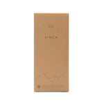 Garrafa térmica de aço inoxidável reciclado com cordão 400 ml cor verde vista com caixa