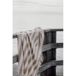 Toalha hammam familiar de algodão reciclado 200 g/m2 180 x 180 cm cor bege vista de ambiente