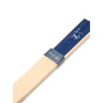 Leque portátil de bambu com mensagem ‘’Out of office’’ cor azul-marinho terceira vista