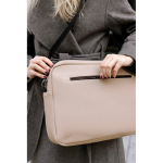 Mochila convertível 2 em 1 de poliéster reciclado para portátil 15” cor marfim