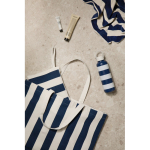 Saco de praia de algodão reciclado com alças e asas 390 g/m2 cor azul-marinho