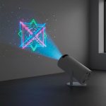 Projetor com ligação Bluetooth e WiFi, 3 W quinta vista