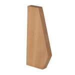 Placa troféu com base de madeira e frente de alumínio reciclado segunda vista