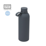 Garrafa de aço inoxidável com pega de silicone 750 ml