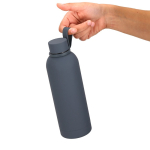 Garrafa de aço inoxidável com pega de silicone 750 ml terceira vista