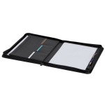 Porta-fólio A4 com fecho de correr e compartimentos de pele sintética quarta vista