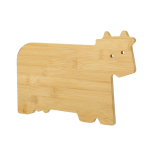 Tábua de cozinha de bambu com design compacto em forma de vaca segunda vista