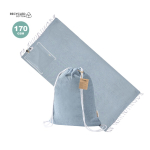 Mochila de cordão com páreo dobrável de algodão reciclado 170 g/m²