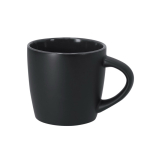 Caneca de cerâmica, acabamento preto mate e interior colorido 350 ml cor preto primeira vista