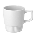 Caneca de cerâmica para sublimação com base biselada 300 ml cor branco primeira vista