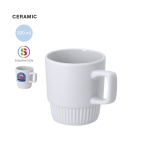 Caneca de cerâmica para sublimação com base biselada 300 ml
