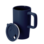 Caneca takeaway de cerâmica, tampa deslizante e acabamento mate 430 ml terceira vista