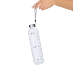 Garrafa desportiva de plástico sem BPA com indicador de hidratação 1 L terceira vista