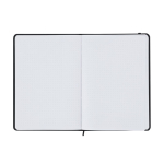 Caderno de capa dura, pele sintética acolchoada, folhas pontilhadas A5 terceira vista