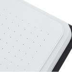 Caderno de capa dura, pele sintética acolchoada, folhas pontilhadas A5 quarta vista