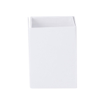 Porta-lápis de cartão reciclado com notas adesivas e quadro quarta vista