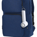 Ventoinha portátil com mosquetão, suporte e 3 velocidades terceira vista