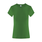T-shirt de algodão de manga curta para mulher 150 g/m² cor verde primeira vista