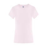 T-shirt de algodão de manga curta para mulher 150 g/m² cor cor-de-rosa primeira vista
