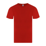 T-shirt de algodão de malha lisa e manga curta para criança 150 g/m² cor vermelho primeira vista
