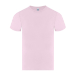 T-shirt de algodão de malha lisa e manga curta para criança 150 g/m² cor cor-de-rosa primeira vista