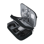 Estojo organizador grande de rPET com múltiplos bolsos terceira vista