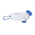 Ventoinha portátil com lanterna LED e mosquetão de transporte segunda vista