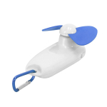 Ventoinha portátil com lanterna LED e mosquetão de transporte terceira vista