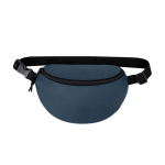 Bolsa de cintura de pele sintética, fecho de correr, correia ajustável cor azul-marinho primeira vista