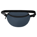 Bolsa de cintura de pele sintética, fecho de correr, correia ajustável segunda vista