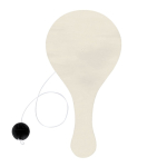 Conjunto de raquetes de madeira, bola para colorir com lápis de cera quarta vista